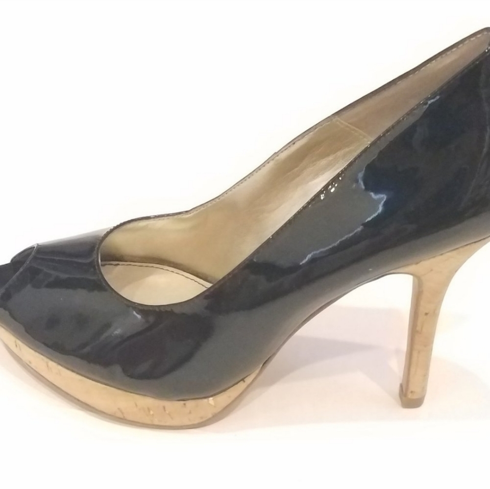 Isola Notte Peep Toe Pumps